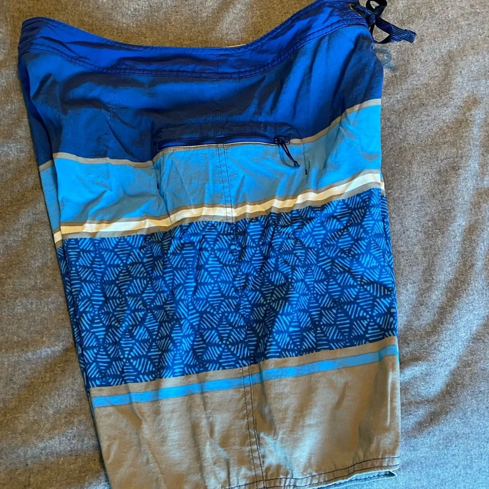 Patagonia Wavefarer Men’s Blue Swim Trunks Board‎ Shorts Size 34